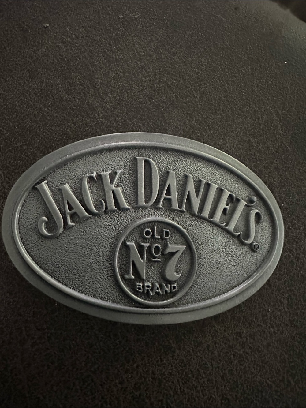 Jack Daniel's Gray Oval Logo Belt Buckle